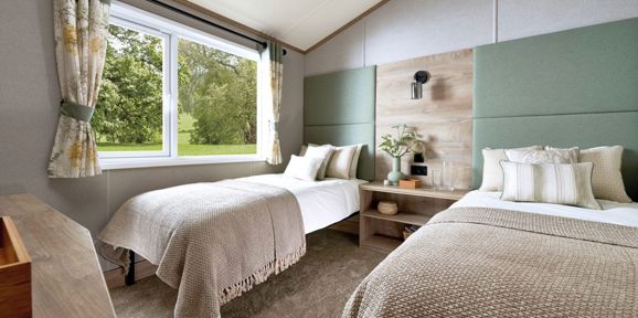 ABI Kielder Exclusive, Twin Bedroom at Brokerswood