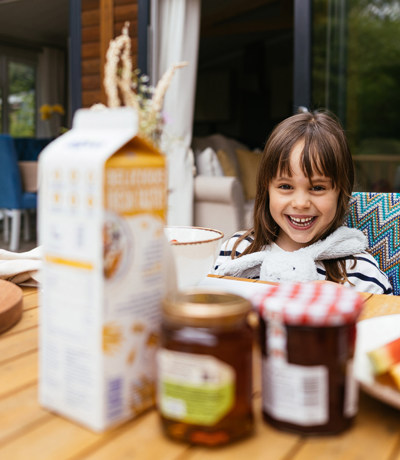 Brokerswood Toddler Eating Breakfast