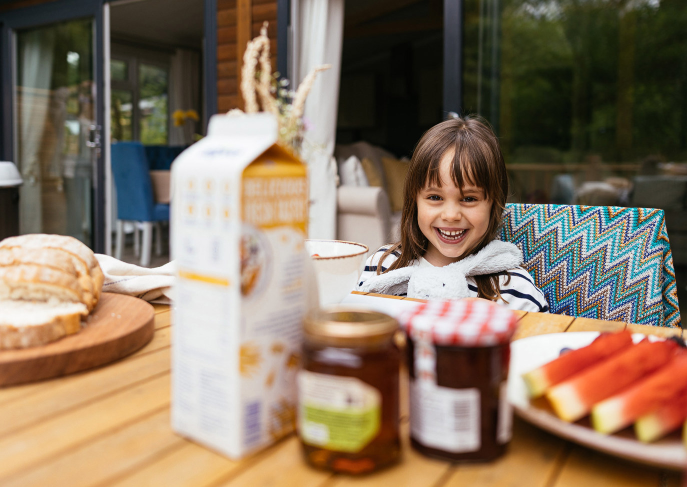 Brokerswood Toddler Eating Breakfast