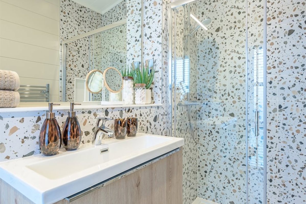 Prestige Aura, shower room at The Warren