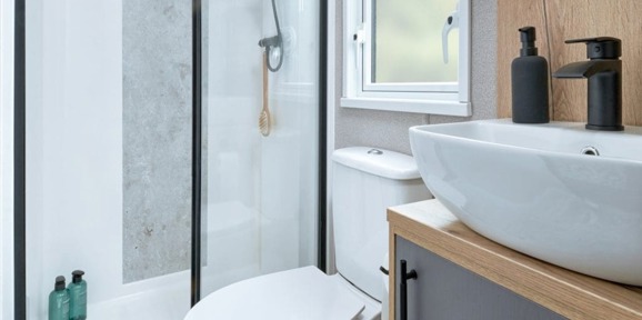 ABI St David, bathroom at Praa Sands