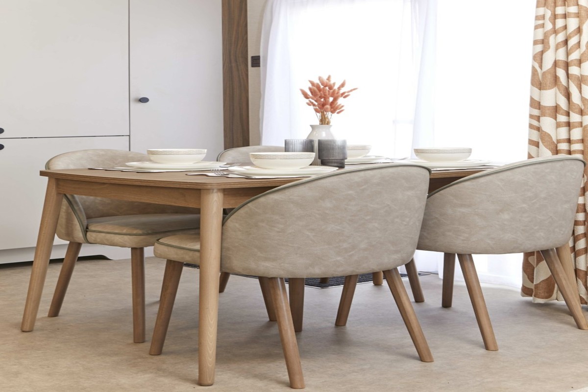 Carnaby Carrington, dining table at Crugan
