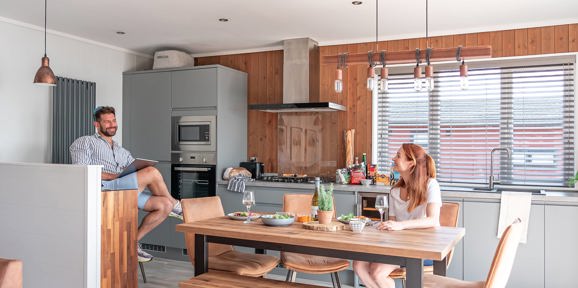 Delamere Relaxing In The Kitchen