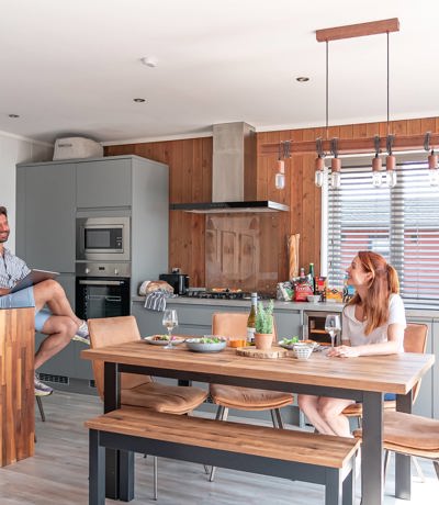 Delamere Relaxing In The Kitchen