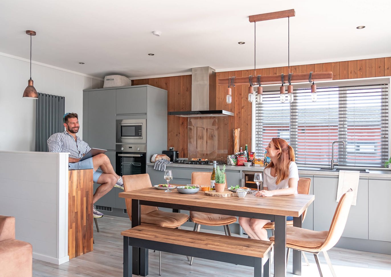 Delamere Relaxing In The Kitchen