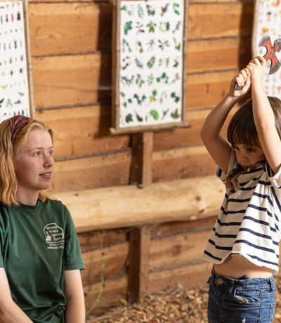 Brokerswood Young Girl Doing Axe Throwing