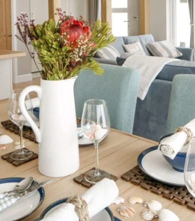 Wessex Contemporary, dining table at Delamere