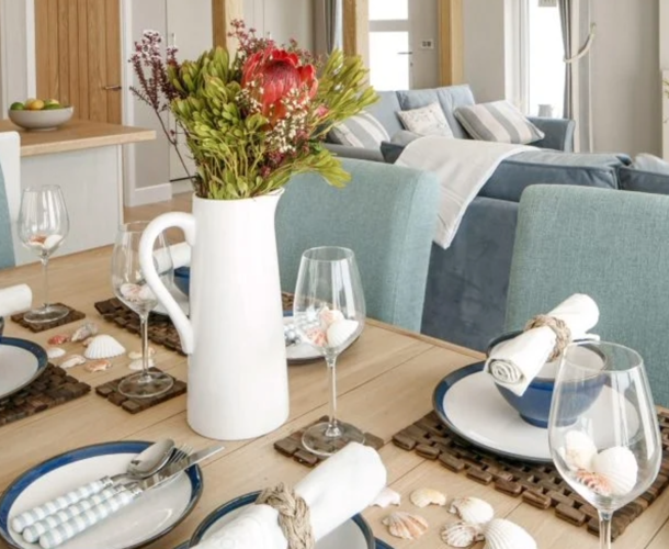 Wessex Contemporary, dining table at Delamere