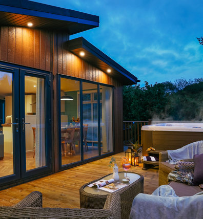 Finlake Evening In A Hot Tub