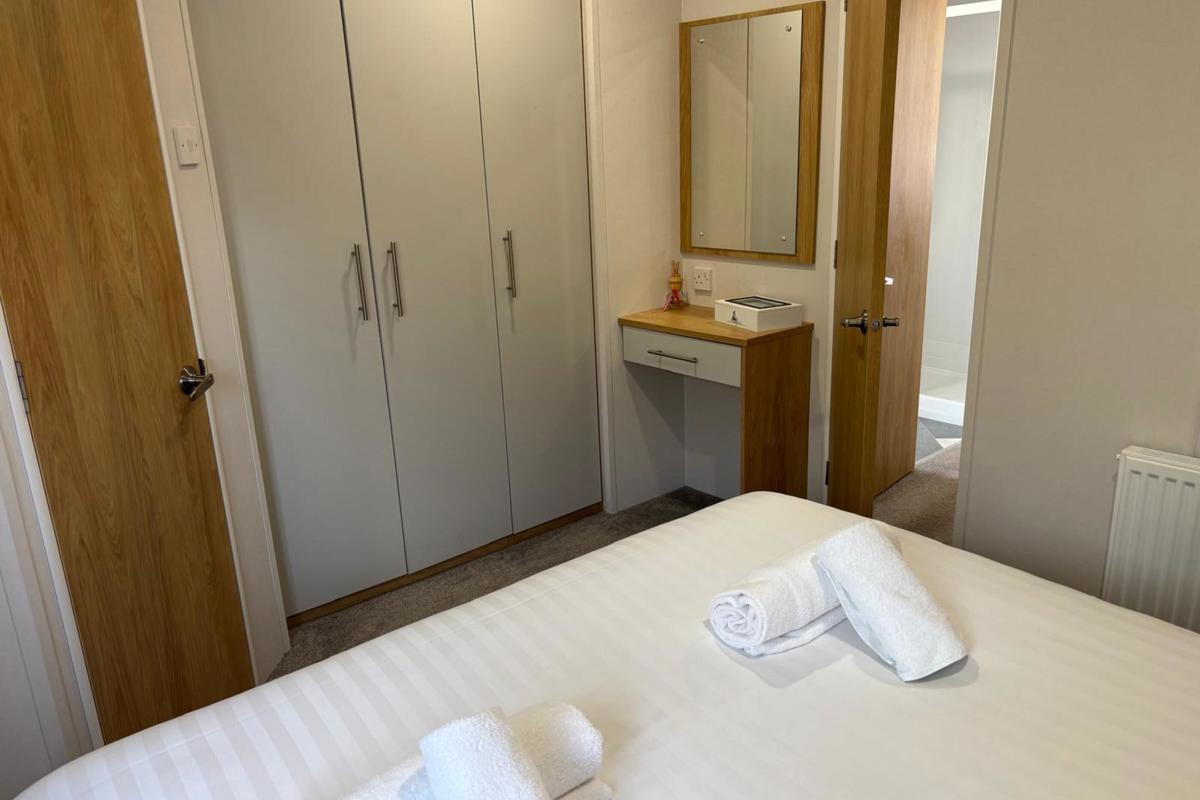 Carnaby Silverdale, master bedroom at Dartmoor View