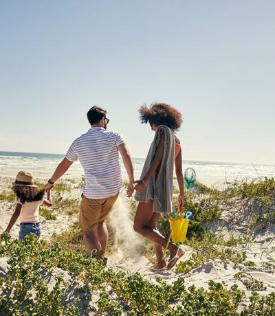 Praa Sands Family On The Beach