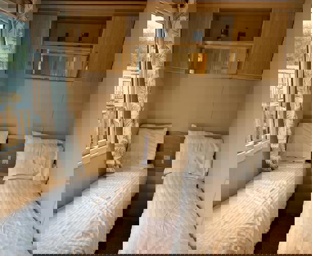 Carnaby Casablanca, twin bedroom at Dartmoor View