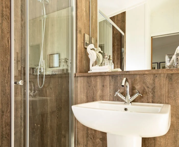 Prestige Dovecote, bathroom sink at Delamere