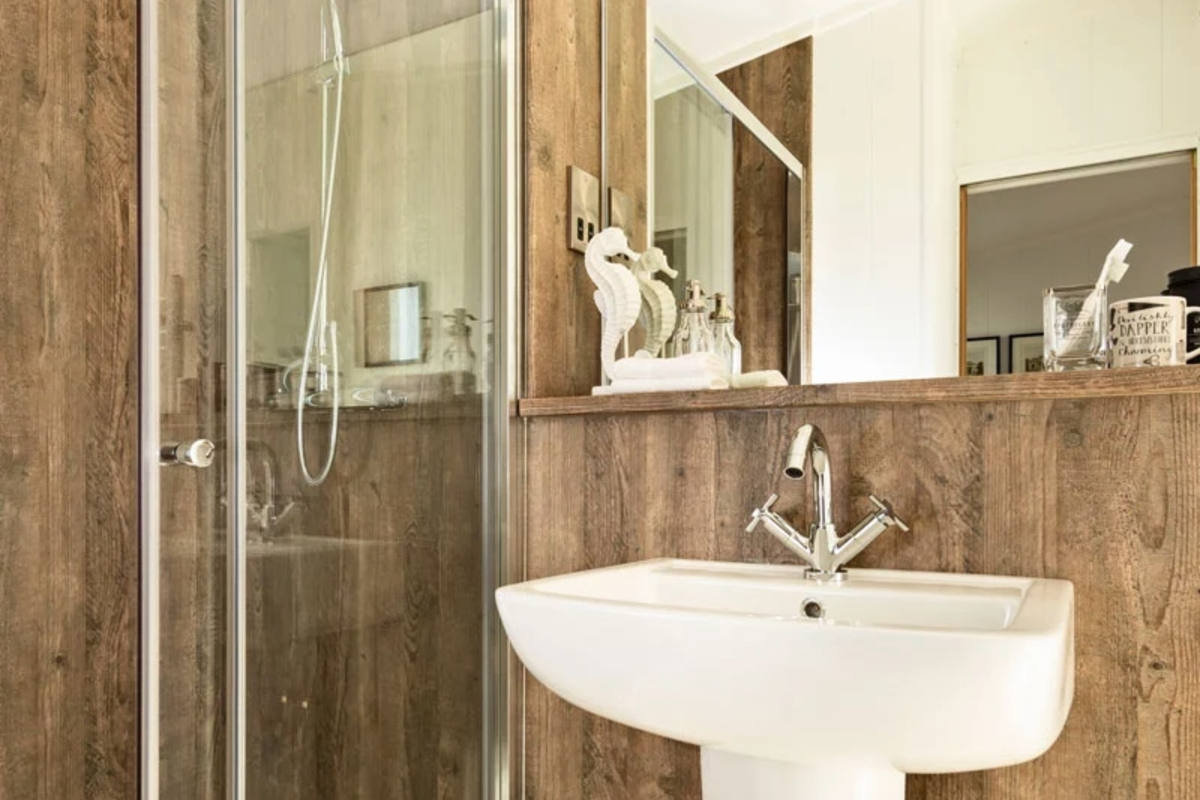 Prestige Dovecote, bathroom sink at Delamere