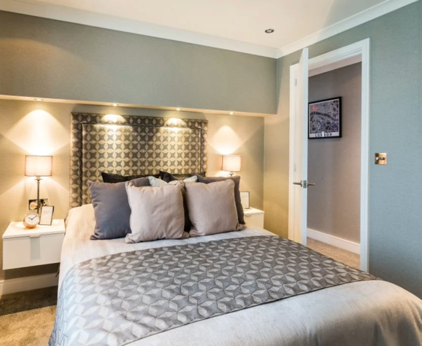 Prestige Bella Vista, master bedroom lighting at Delamere