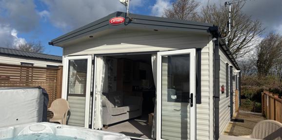 Carnaby Silverdale, patio doors at Dartmoor View