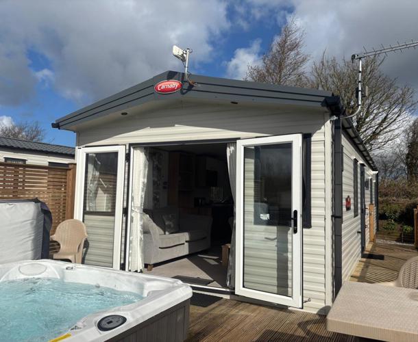 Carnaby Silverdale, patio doors at Dartmoor View