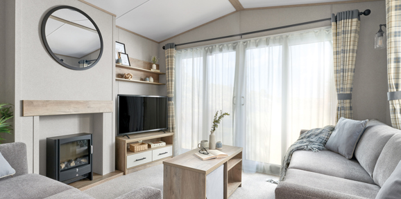 ABI Beverley, lounge with patio doors at Devon Hills