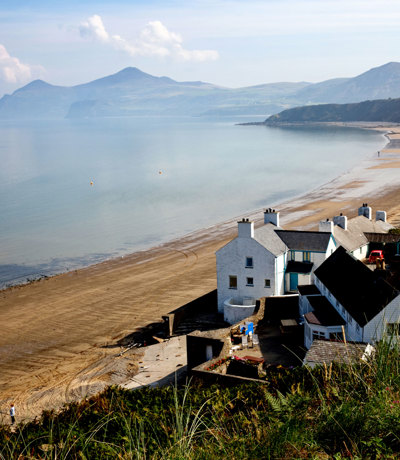 Tal Y Fan Local Area Welsh Beach Scene At Nefyn Morfa
