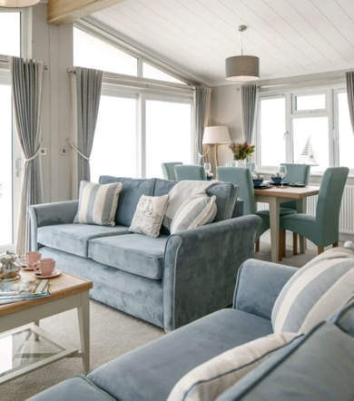 Wessex Contemporary, sofas in living room at Delamere