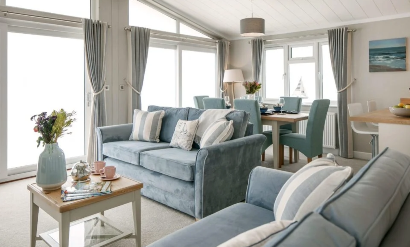 Wessex Contemporary, sofas in living room at Delamere