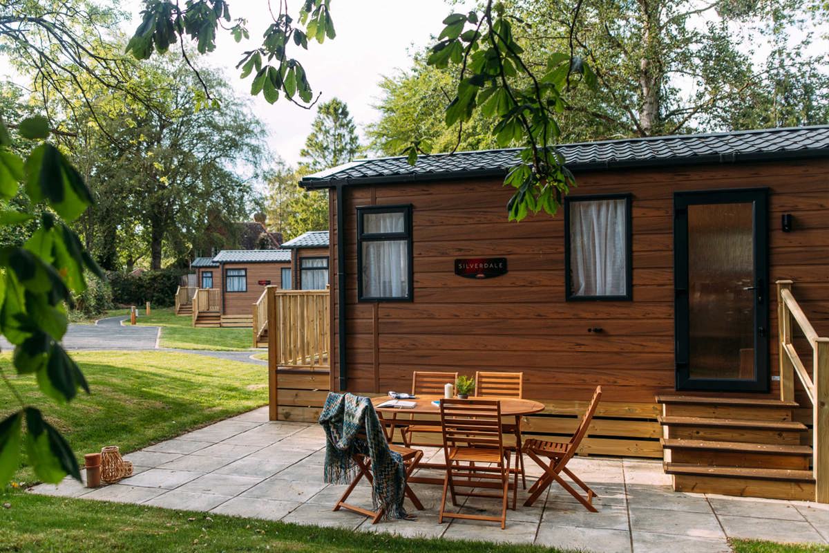 BW Chestnut Close Lodge Through Trees