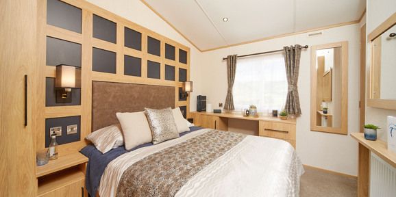 Carnaby Chantry, master bedroom with window at Talyfan