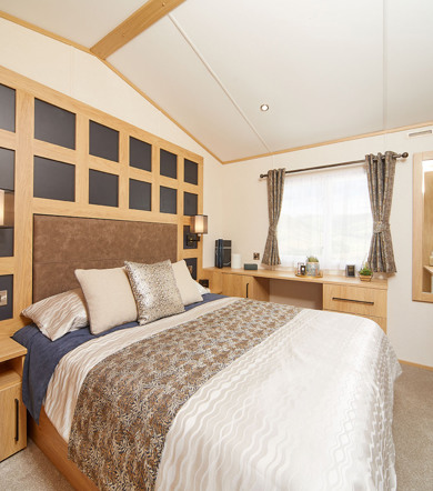 Carnaby Chantry, master bedroom with window at Talyfan