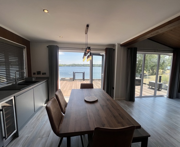Delamere, Prestige Samphire, dining table