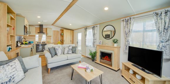 Carnaby Silverdale, living area at Brokerswood