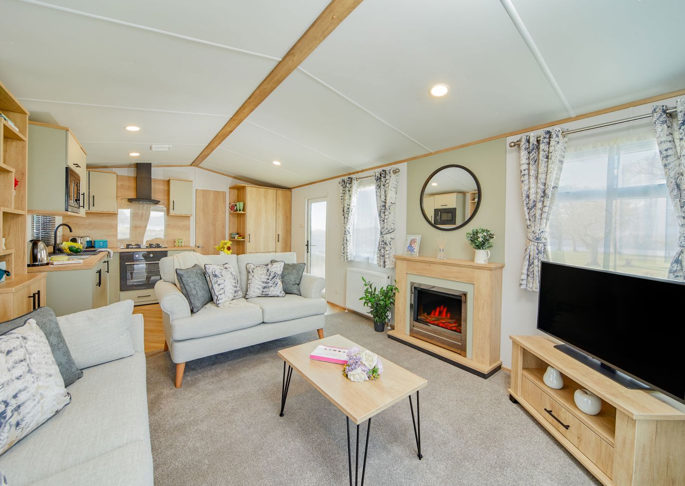 Carnaby Silverdale, living area at Brokerswood