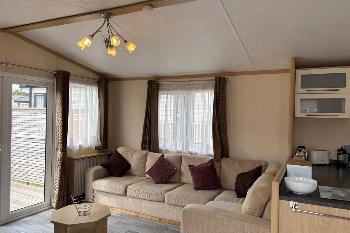 Carnaby Melrose, corner sofa in living area at Dartmoor View