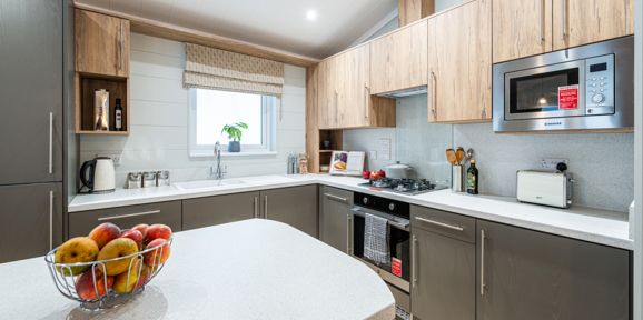 Omar Westfield, kitchen counter at Talyfan