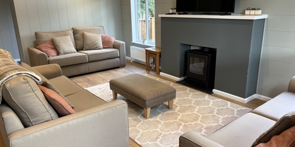 Prestige Foresters, living room at Brokerswood