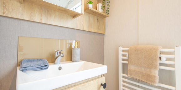 Sunseeker Spirit, bathroom sink at Praa Sands