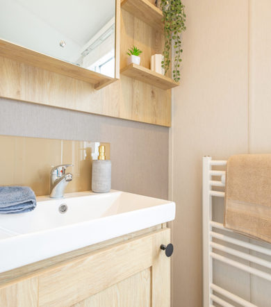 Sunseeker Spirit, bathroom sink at Praa Sands