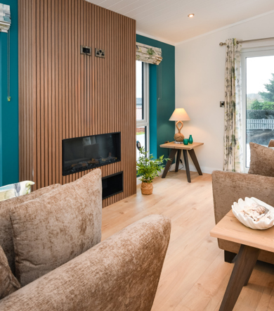 Oakgrove Shearwater, living room with unit 