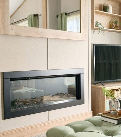 ABI Kielder Exclusive, Lounge Fireplace at Finlake