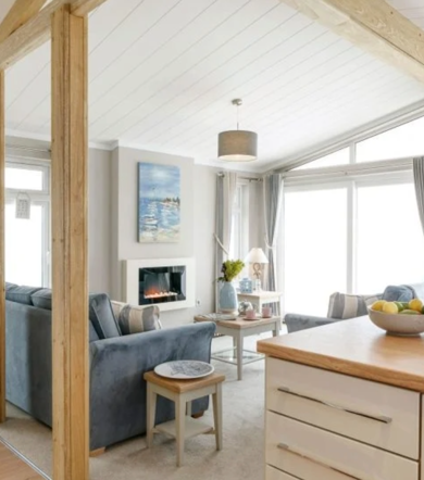 Wessex Contemporary, open plan living area at Delamere