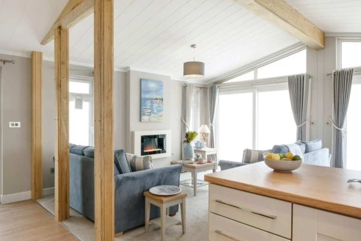 Wessex Contemporary, open plan living area at Delamere