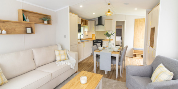 Sunseeker Spirit, open living space at Dartmoor View 