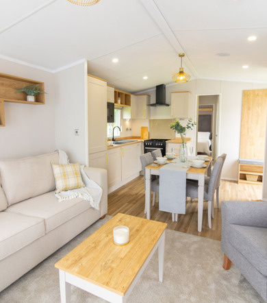 Sunseeker Spirit, open living space at Dartmoor View 