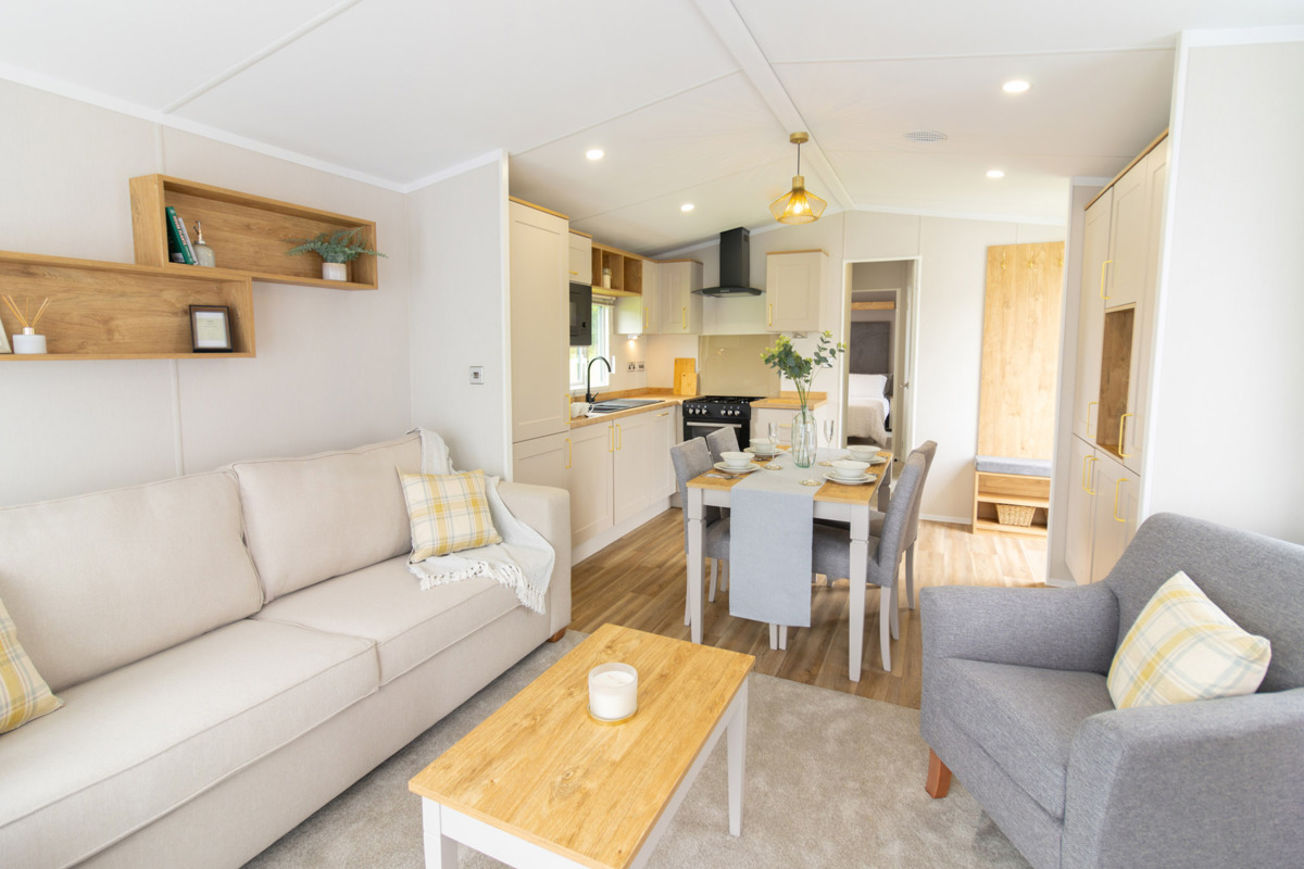 Sunseeker Spirit, open living space at Dartmoor View 
