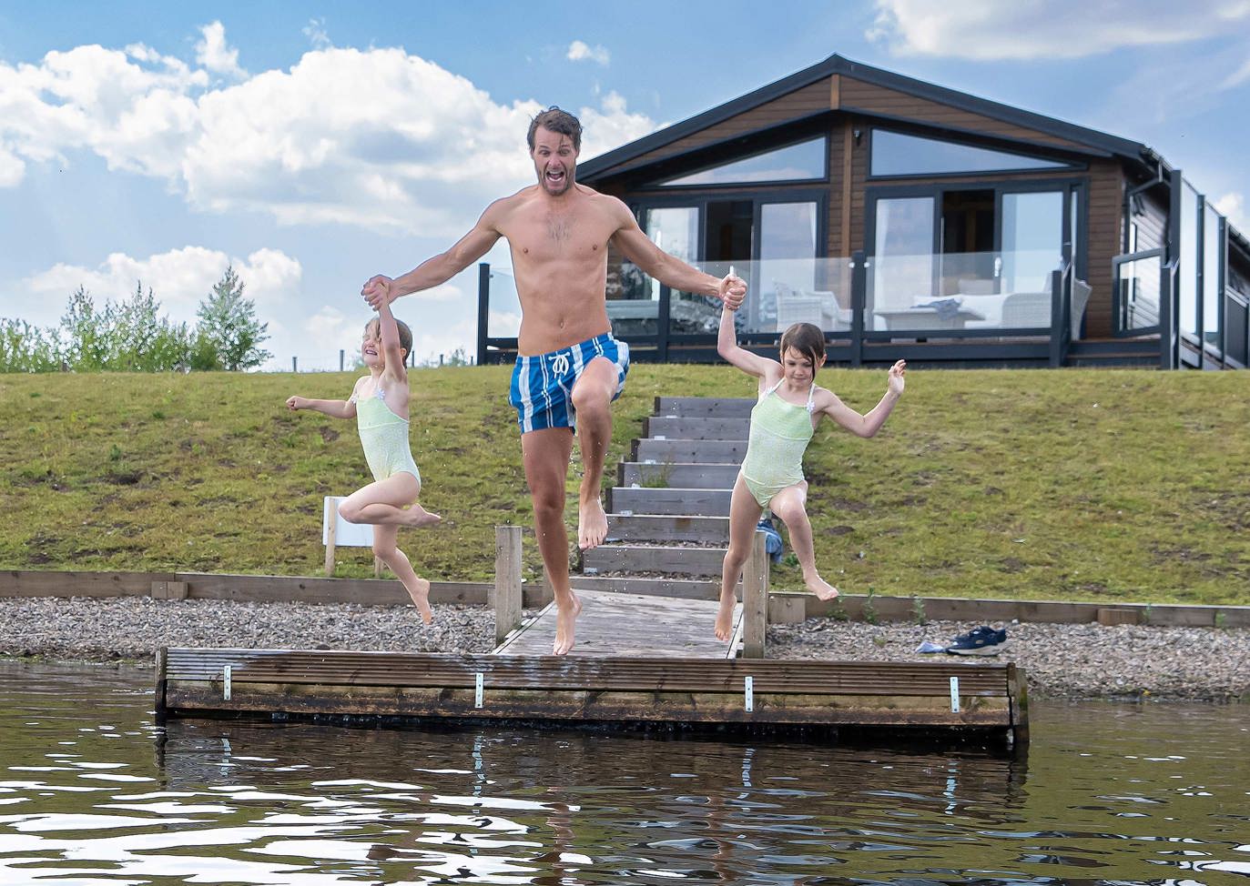 Delamere Jumping In The Lake
