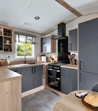 ABI St David, kitchen at Praa Sands