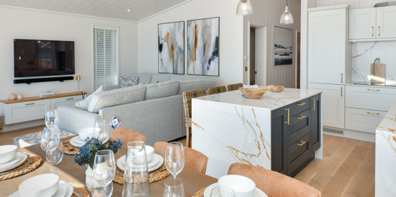 Retreat Coastal, open plan space at The Warren