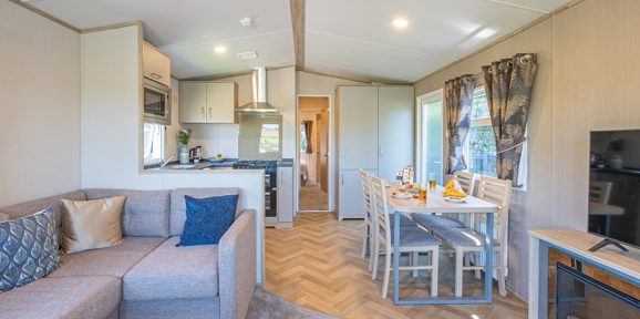 Carnaby Ashdale, open plan living space at Praa Sands