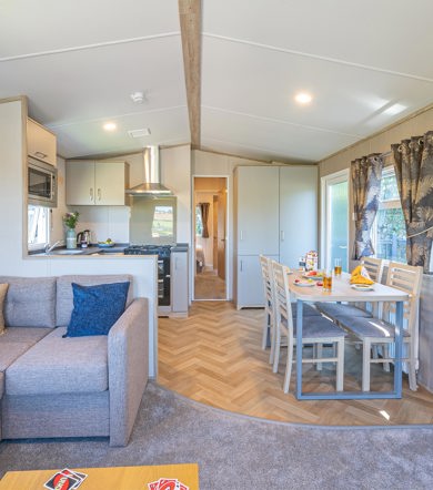 Carnaby Ashdale, open plan living space at Praa Sands