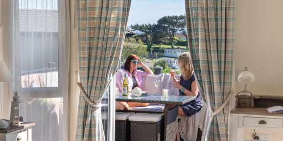 Praa Sands Lodge Internal Looking Out