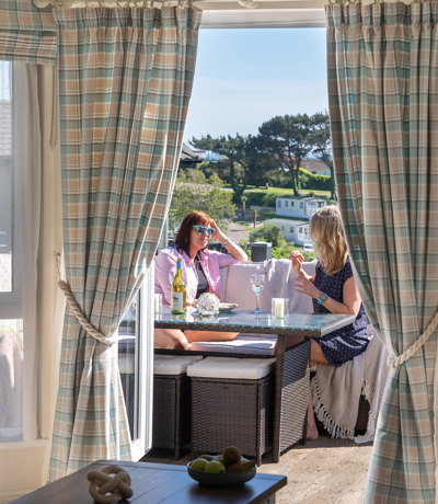 Praa Sands Lodge Internal Looking Out